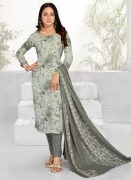 Faux Crepe Salwar Kameez